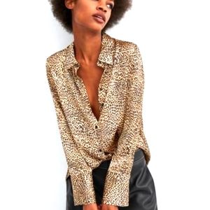 Zara Leapord Blouse